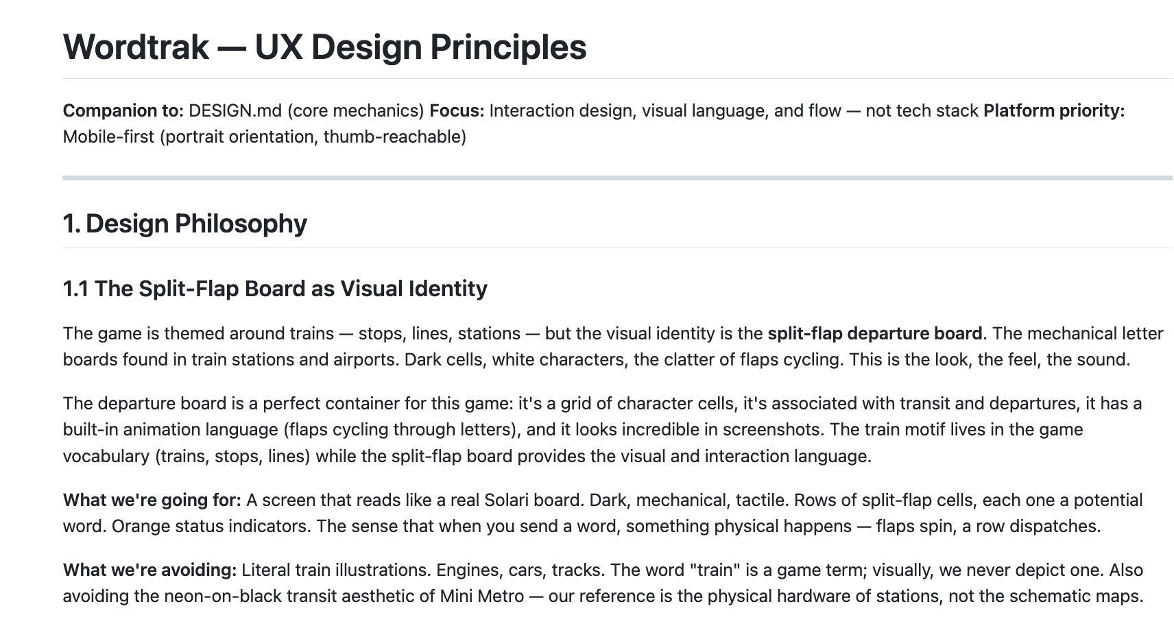 ux markdown