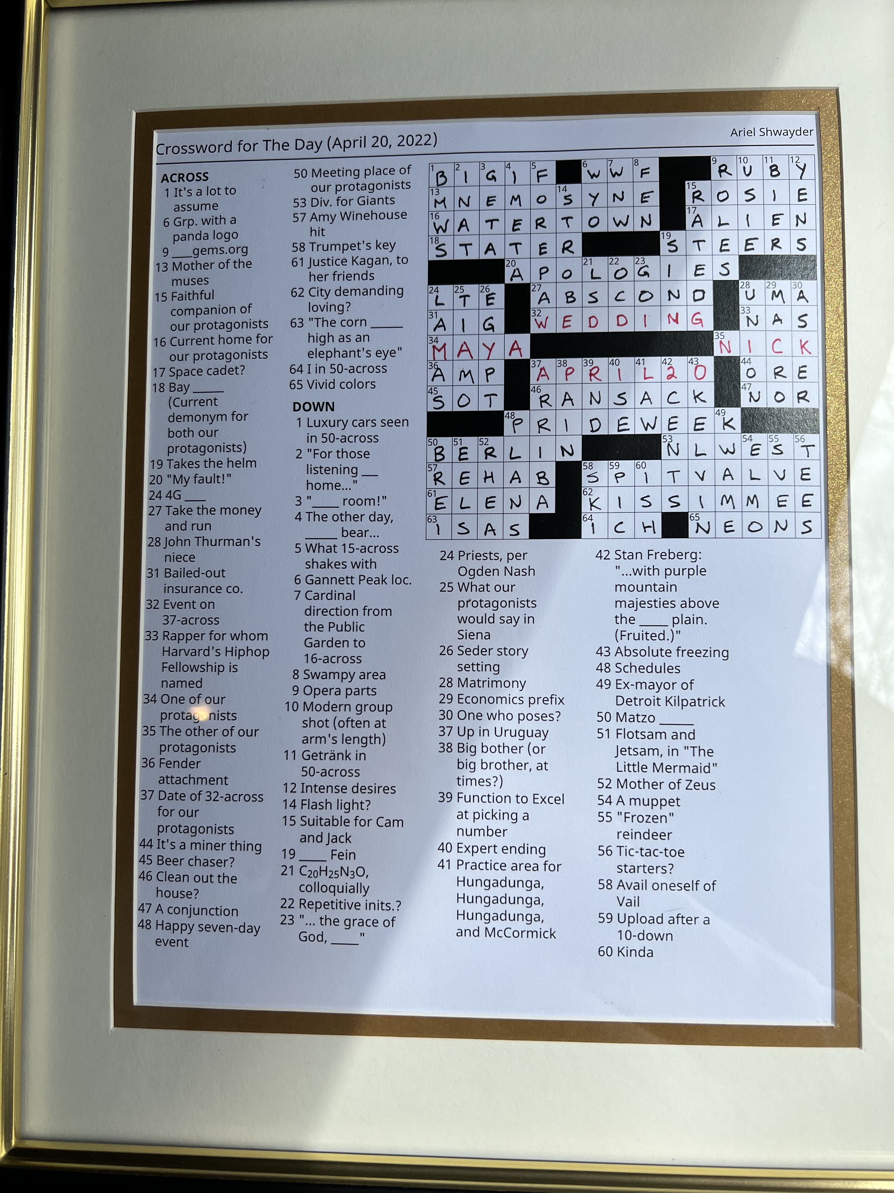 Wedding scrabble